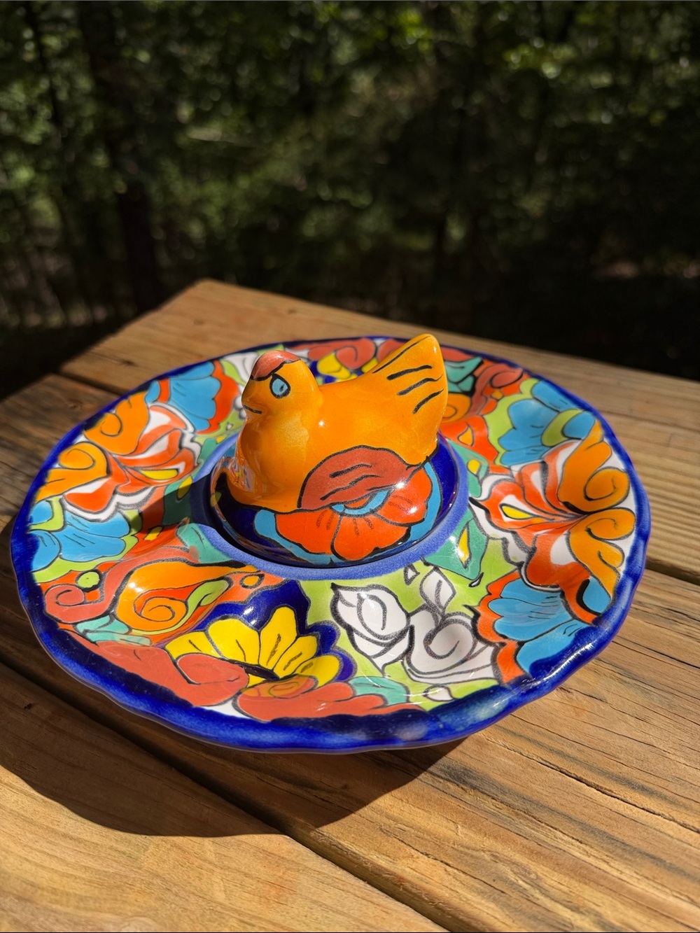 MEXICAN TALAVERA DEVILED EGG PLATTER